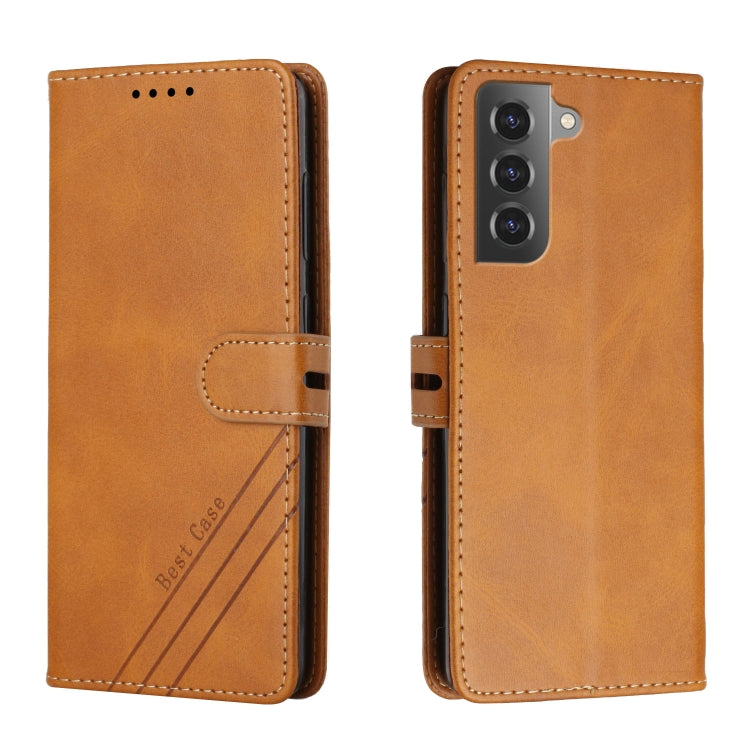 For Samsung Galaxy S22 5G Cow Texture Leather Phone Case
