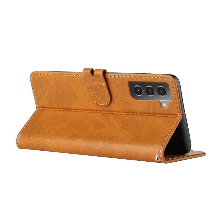 For Samsung Galaxy S22 5G Cow Texture Leather Phone Case