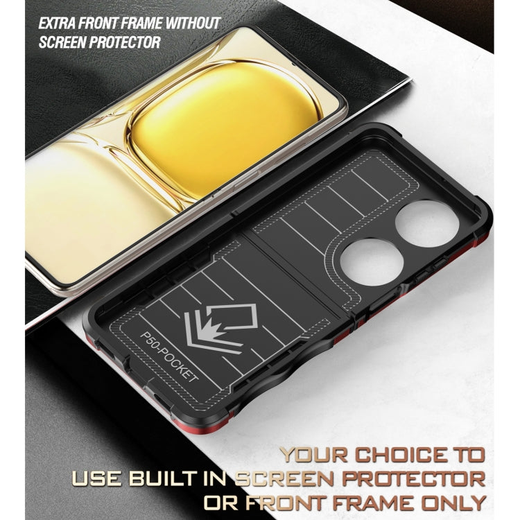 For Huawei P50 Pocket Ring Holder Non-slip Armor Phone Case