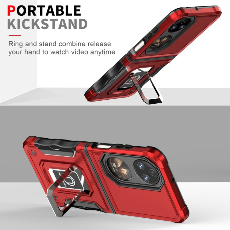 For Huawei P50 Pocket Ring Holder Non-slip Armor Phone Case