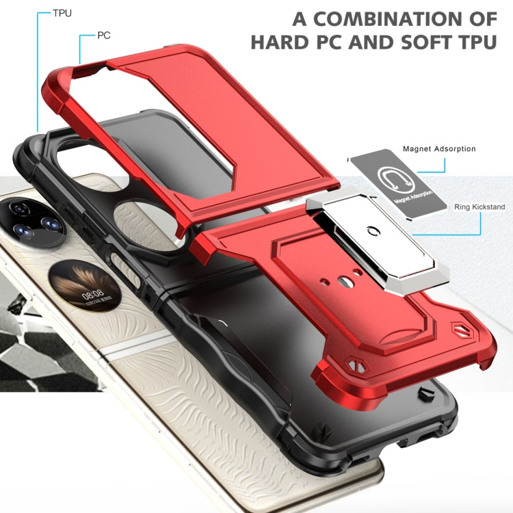 For Huawei P50 Pocket Ring Holder Non-slip Armor Phone Case