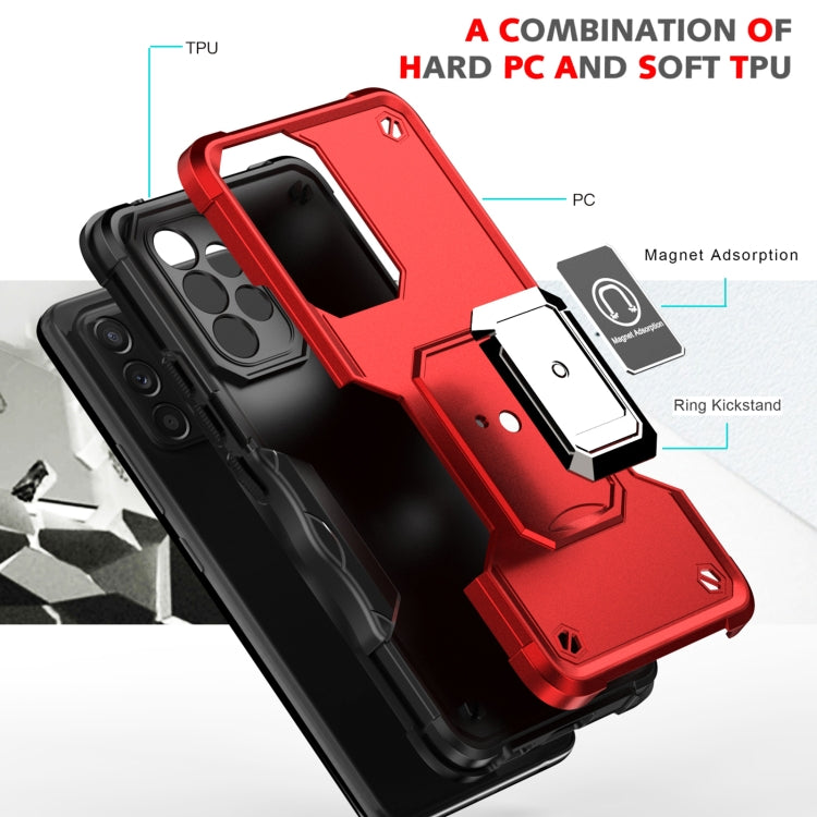 For Samsung Galaxy A53 5G Ring Holder Non-slip Armor Phone Case