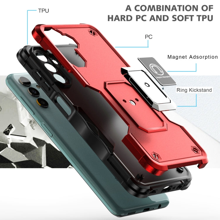 Ring Holder Non-slip Armor Phone Case For Samsung Galaxy A13 5G / Galaxy A13 4G / Galaxy A13 Lite / Galaxy A04 / Galaxy A04s / Galaxy A04e 4G