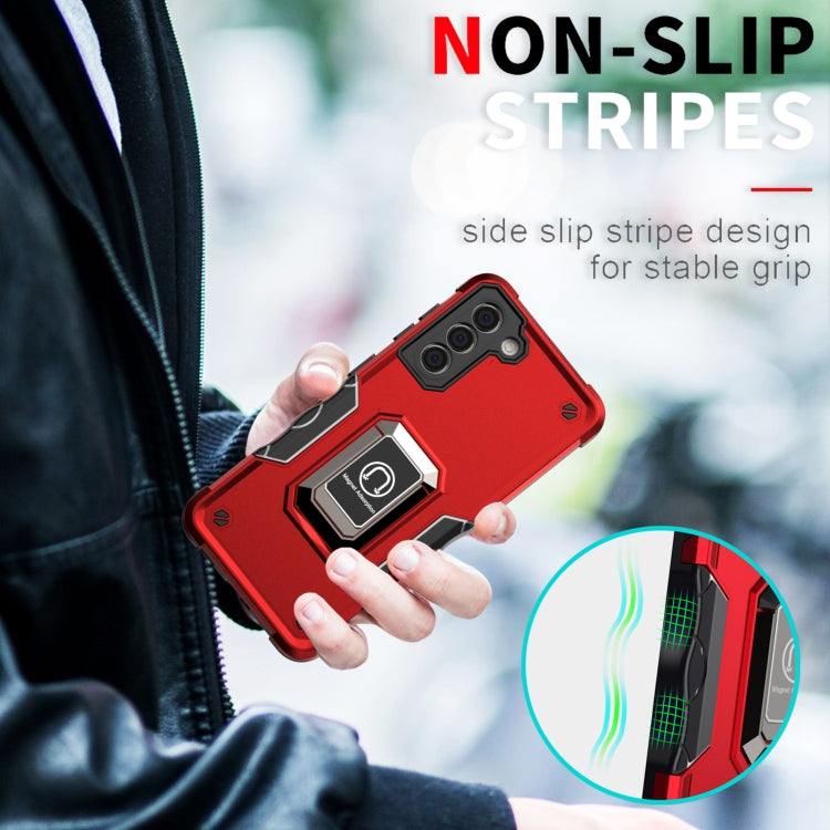 For Samsung Galaxy S21+ 5G Ring Holder Non-slip Armor Phone Case