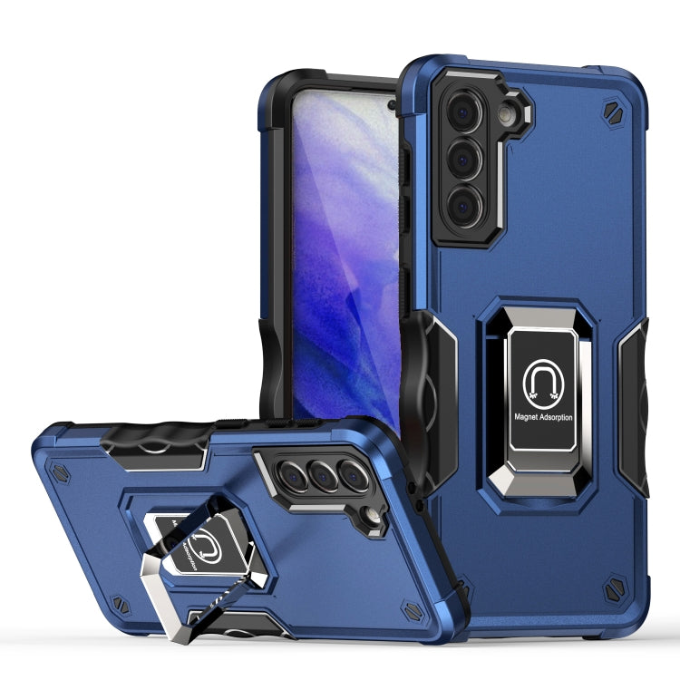 For Samsung Galaxy S21+ 5G Ring Holder Non-slip Armor Phone Case