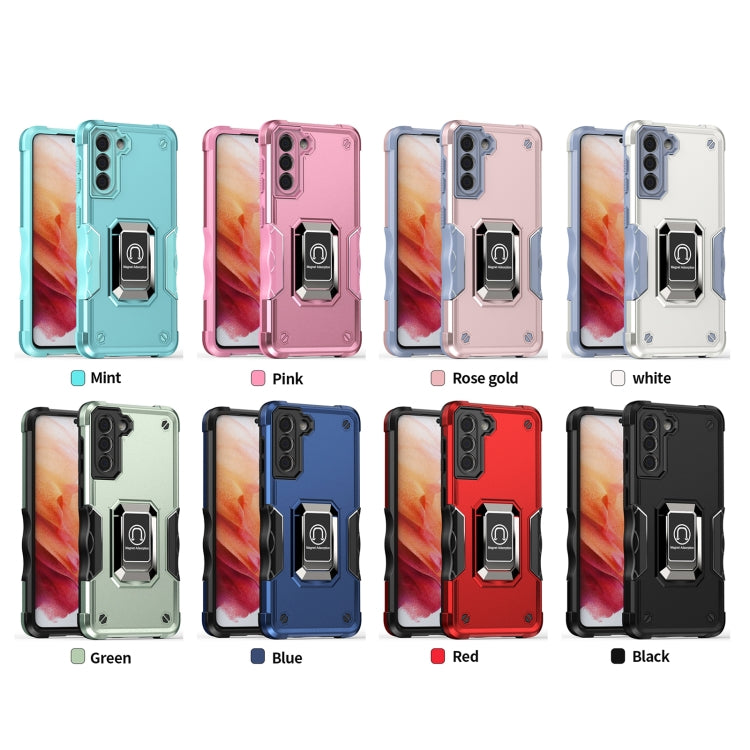 For Samsung Galaxy S21+ 5G Ring Holder Non-slip Armor Phone Case