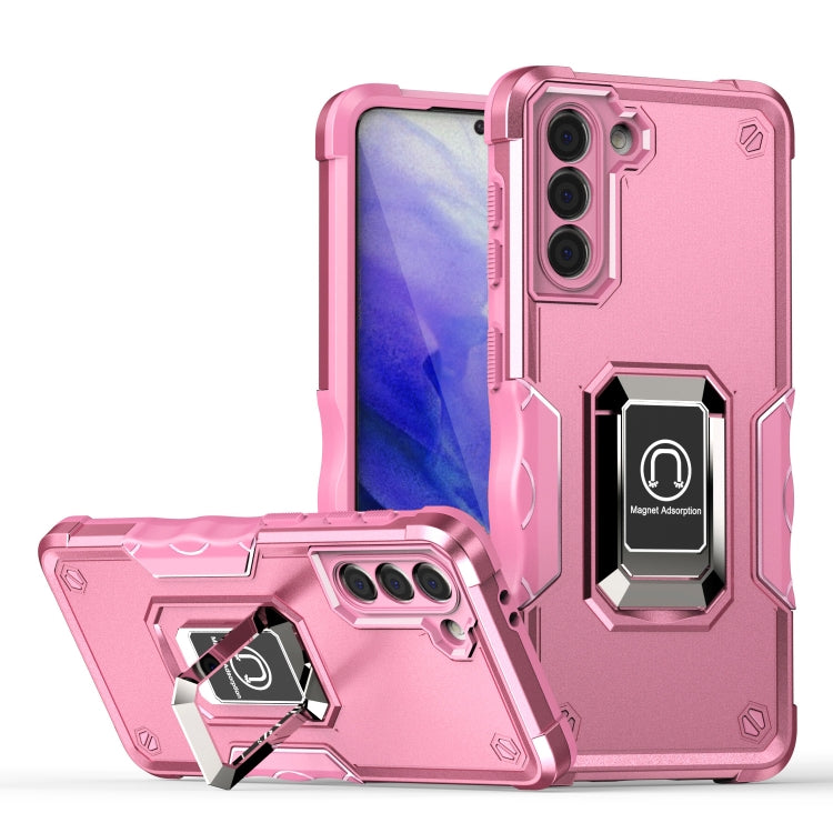 For Samsung Galaxy S21+ 5G Ring Holder Non-slip Armor Phone Case