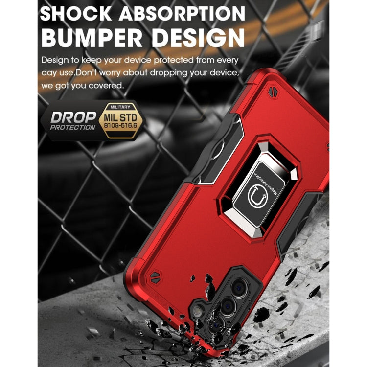 For Samsung Galaxy S21+ 5G Ring Holder Non-slip Armor Phone Case