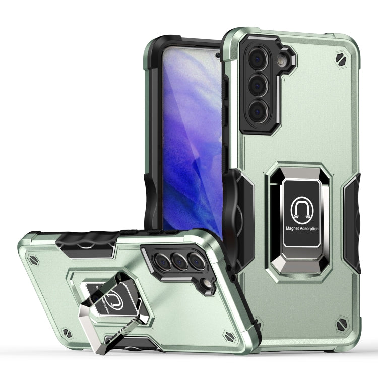 For Samsung Galaxy S21 5G Ring Holder Non-slip Armor Phone Case