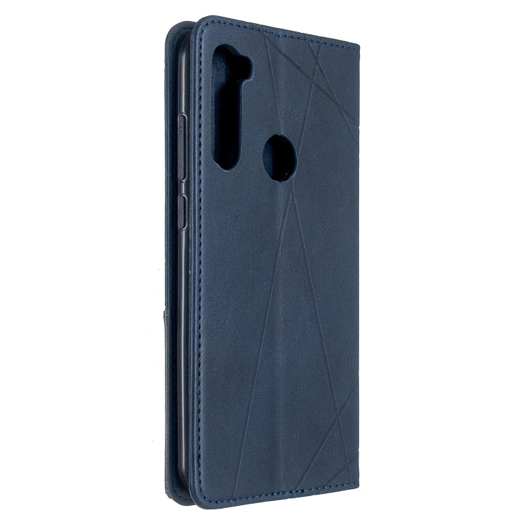 For Xiaomi Redmi Note 8T Rhombus Texture Horizontal Flip Magnetic Leather Case with Holder & Card Slots