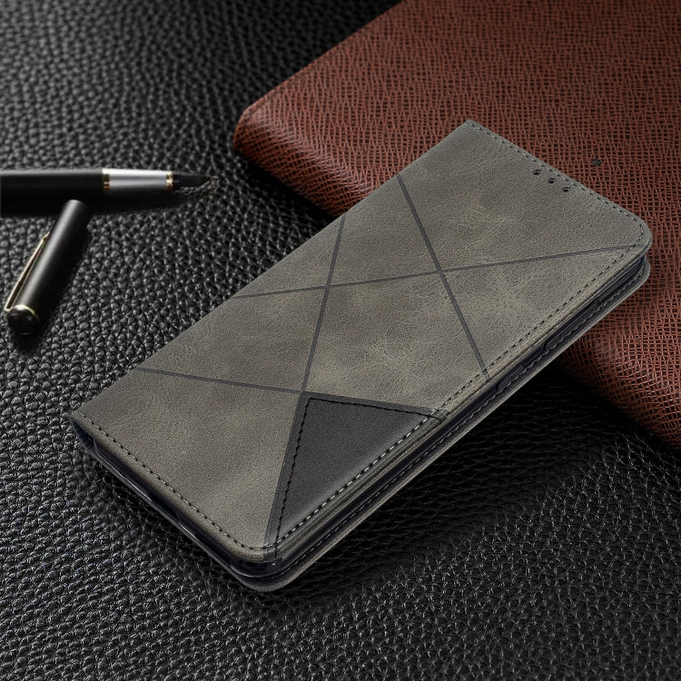 For Nokia 6.2 / 7.2 Rhombus Texture Horizontal Flip Magnetic Leather Case with Holder & Card Slots