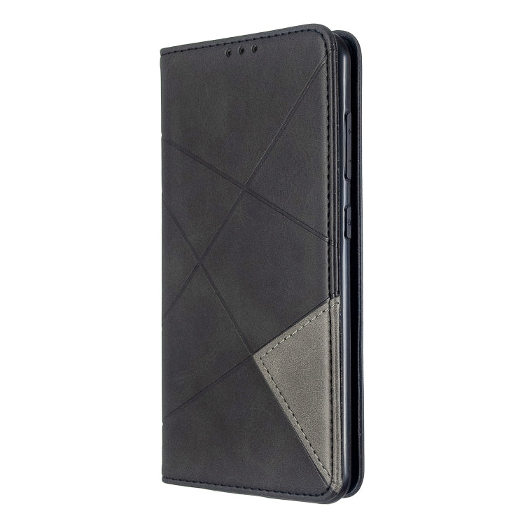 For Nokia 6.2 / 7.2 Rhombus Texture Horizontal Flip Magnetic Leather Case with Holder & Card Slots