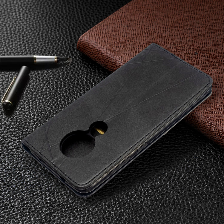 For Nokia 6.2 / 7.2 Rhombus Texture Horizontal Flip Magnetic Leather Case with Holder & Card Slots