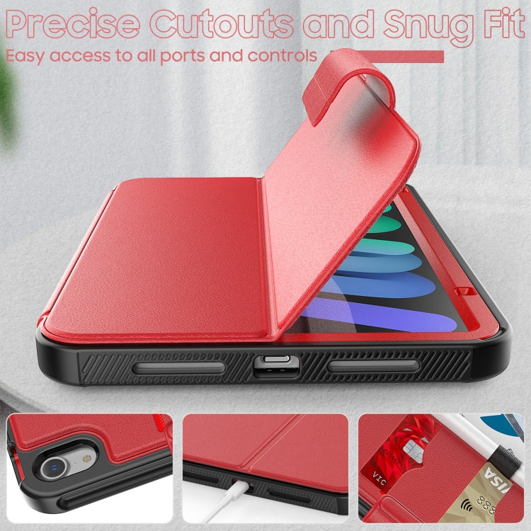 For iPad mini 6 Litchi Texture PU Leather Tablet Case