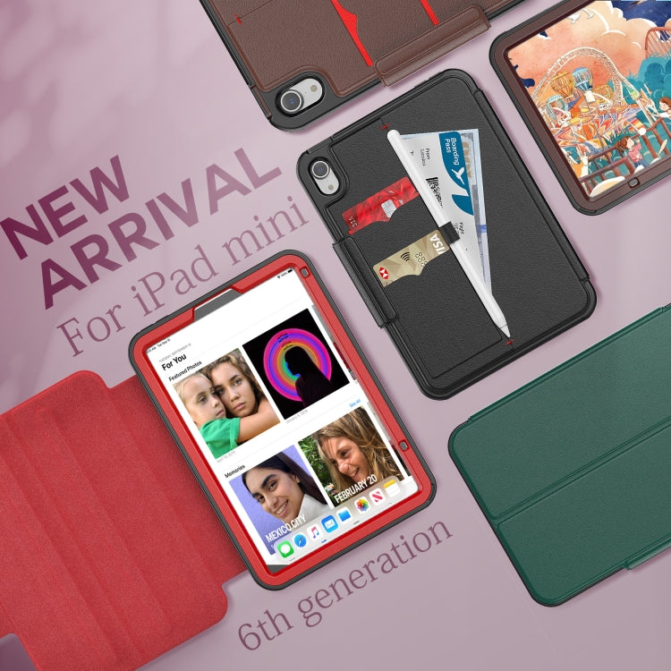 For iPad mini 6 Litchi Texture PU Leather Tablet Case