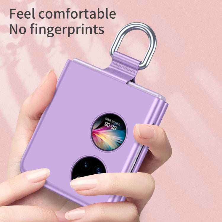 For Huawei P50 Pocket Ribbon Lanyard Skin Feel Phone Case