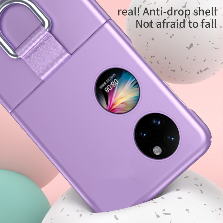 For Huawei P50 Pocket Ribbon Lanyard Skin Feel Phone Case