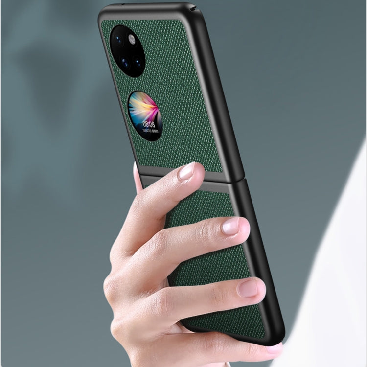 For Huawei P50 Pocket Cross Texture Shockproof Phone Case