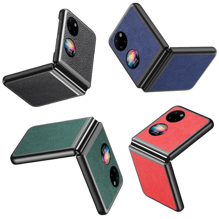 For Huawei P50 Pocket Litchi Texture Shockproof Phone Case