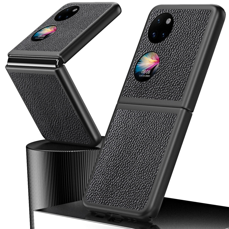 For Huawei P50 Pocket Litchi Texture Shockproof Phone Case