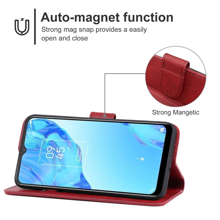Leather Phone Case For TCL 20B