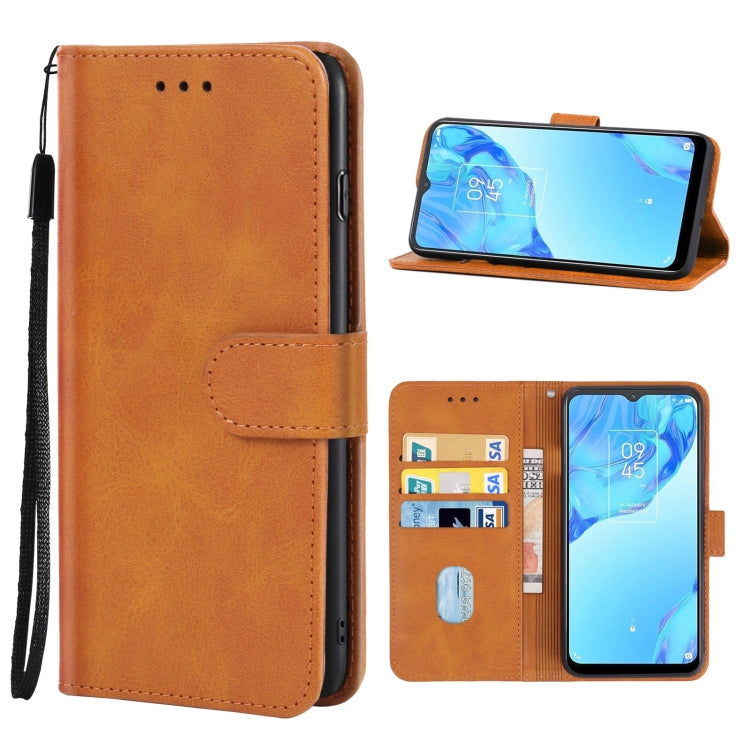Leather Phone Case For TCL 20B