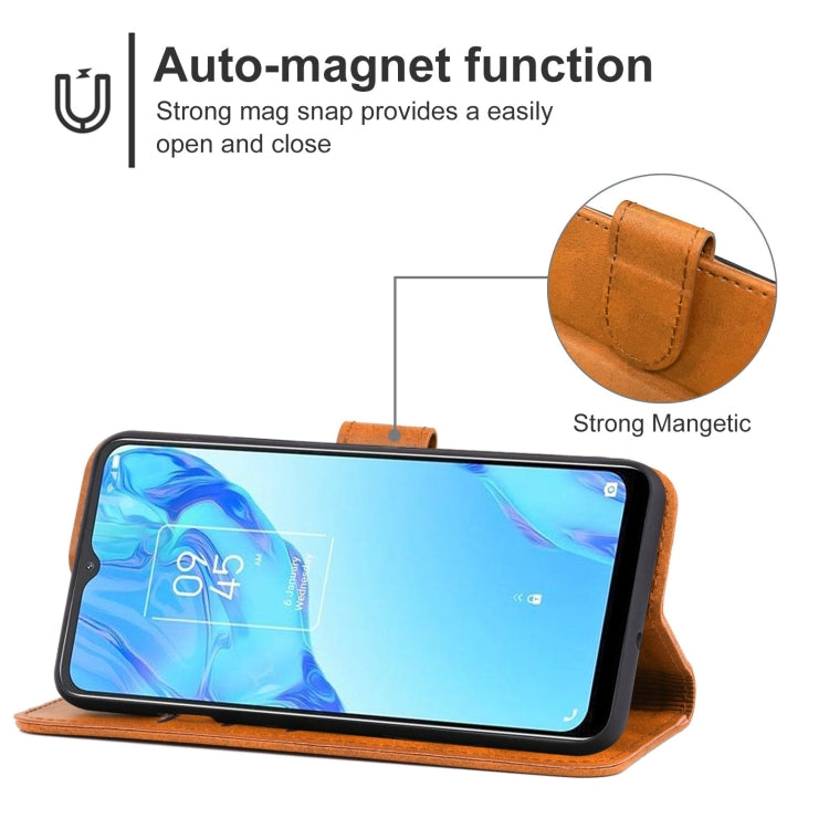 Leather Phone Case For TCL 20B