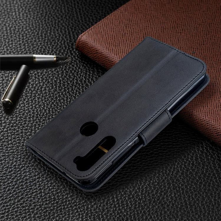 For Xiaomi Redmi Note 8T Retro Lambskin Texture Pure Color Horizontal Flip PU Leather Case with Holder & Card Slots & Wallet & Lanyard