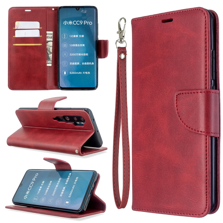 For Xiaomi CC9 Pro / Note 10 / Note 10 Pro Retro Lambskin Texture Pure Color Horizontal Flip PU Leather Case with Holder & Card Slots & Wallet & Lanyard