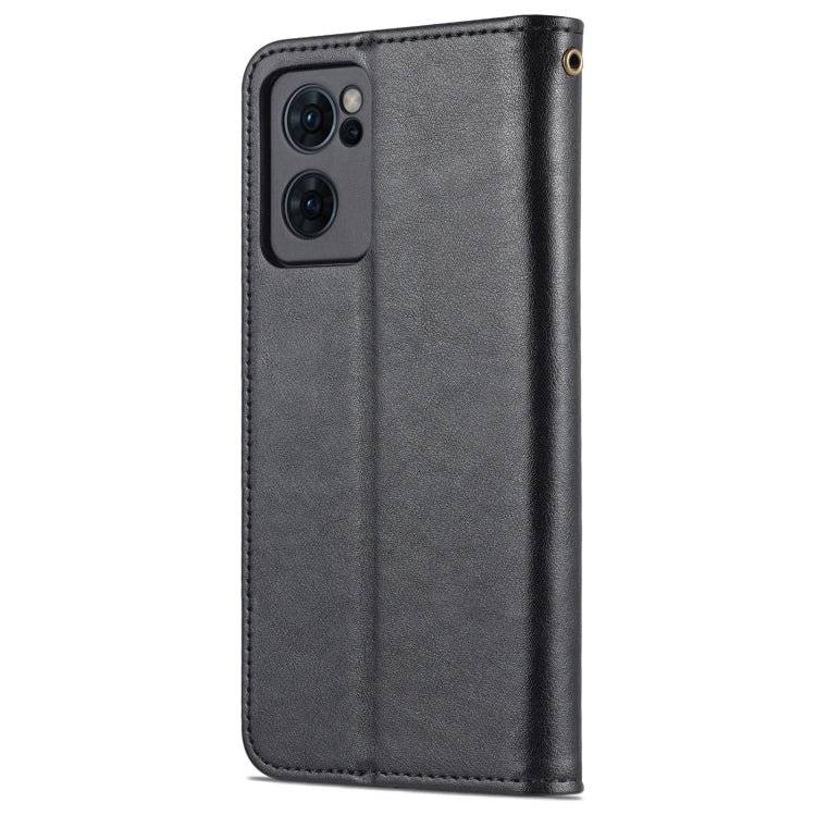 For OPPO Reno7 SE 5G AZNS Sheepskin Texture Flip Leather Phone Case