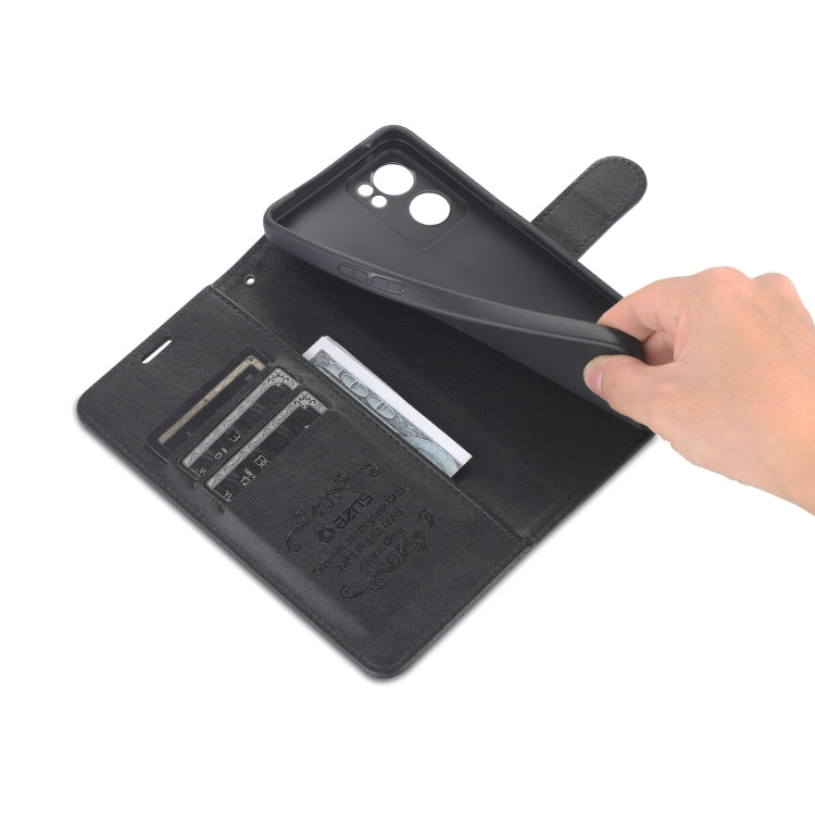 For OPPO Reno7 SE 5G AZNS Sheepskin Texture Flip Leather Phone Case