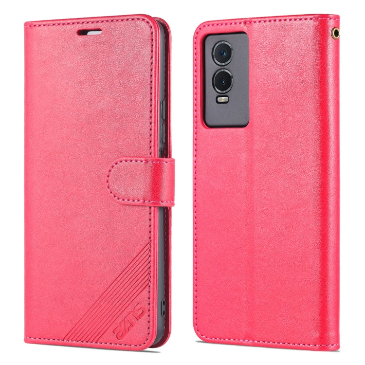 For vivo Y76s / Y74s AZNS Sheepskin Texture Flip Leather Phone Case