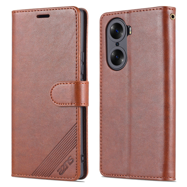 For Honor 60 AZNS Sheepskin Texture Flip Leather Phone Case