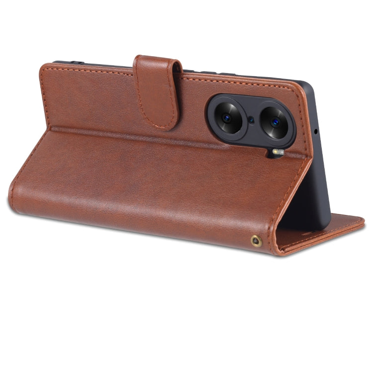 For Honor 60 AZNS Sheepskin Texture Flip Leather Phone Case