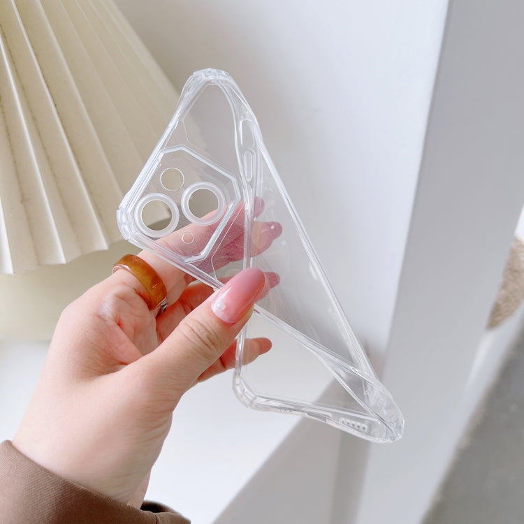 For iPhone 12 Shockproof TPU Phone Case(Transparent)