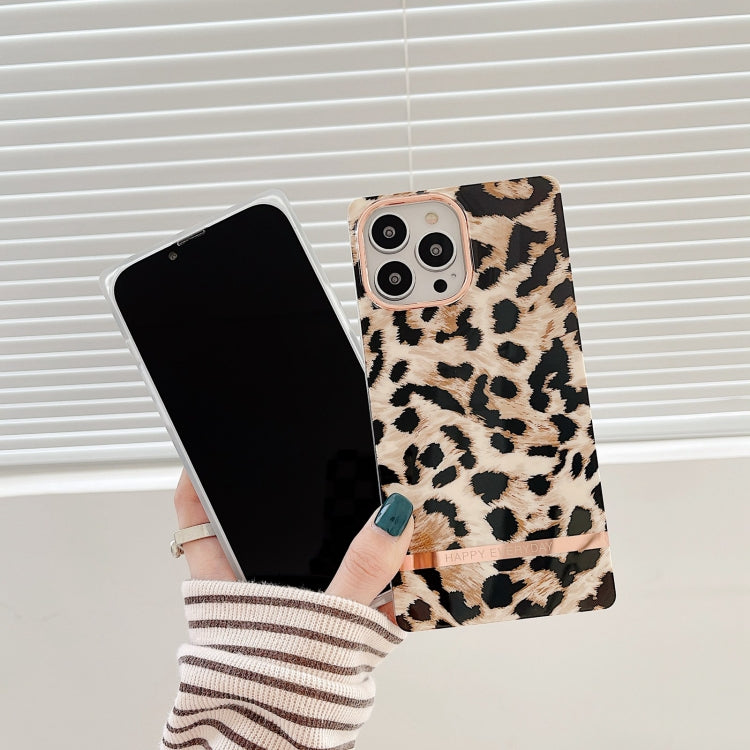 For iPhone 13 Pro Square Plating Gold Edge Phone Case