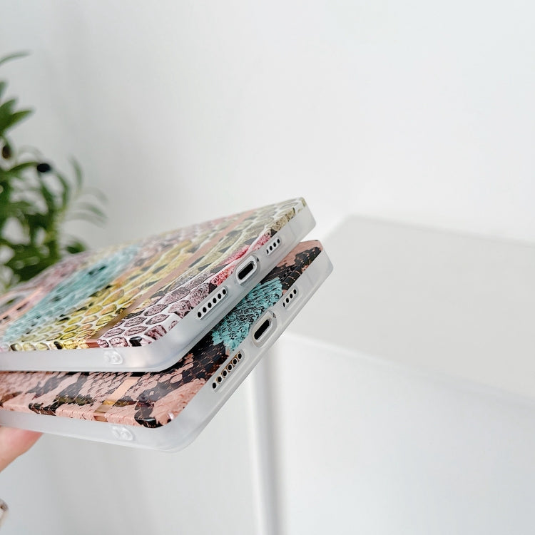 For iPhone 11 Pro Max Square Plating Gold Edge Phone Case