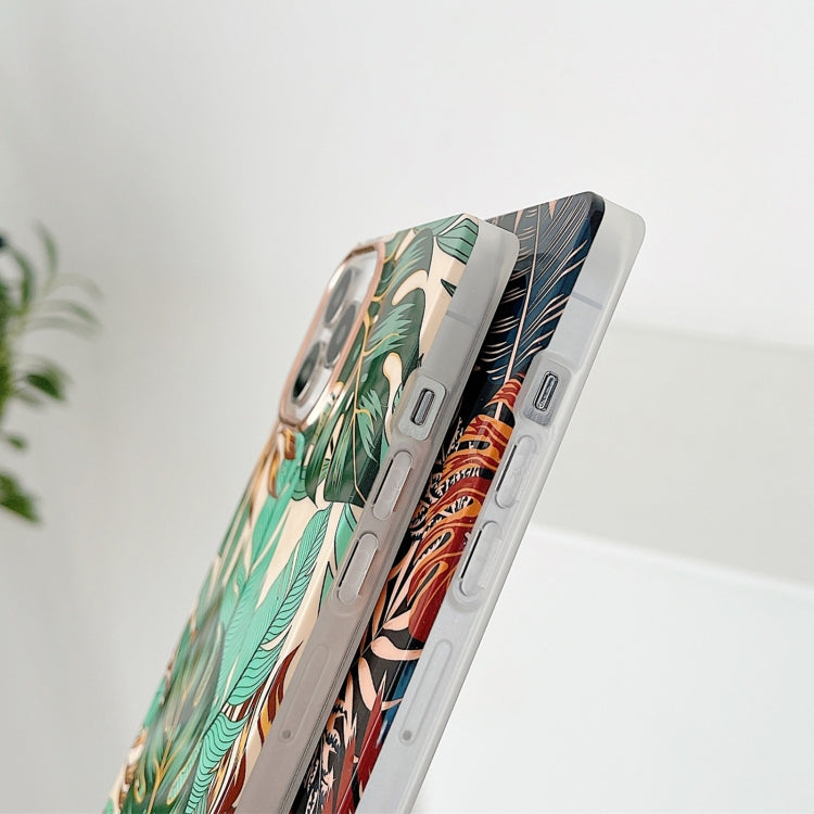 For iPhone 12 / 12 Pro Square Plating Gold Edge Phone Case