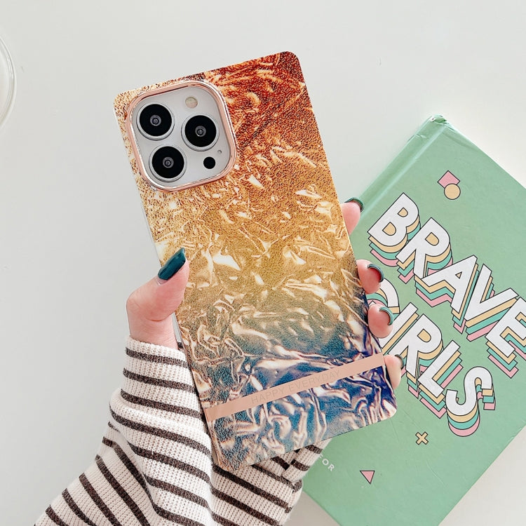 For iPhone 12 Pro Max Square Plating Gold Edge Phone Case