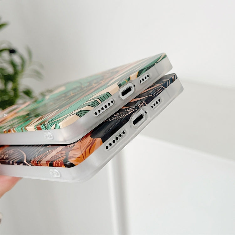 For iPhone 11 Pro Max Square Plating Gold Edge Phone Case