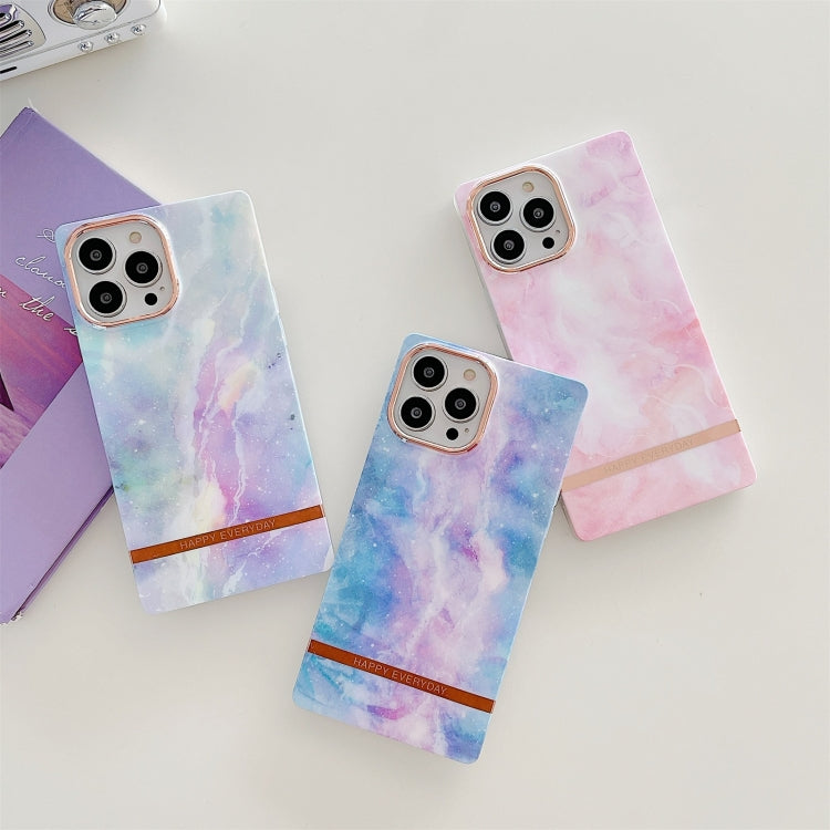 For iPhone 12 / 12 Pro Square Plating Gold Edge Phone Case