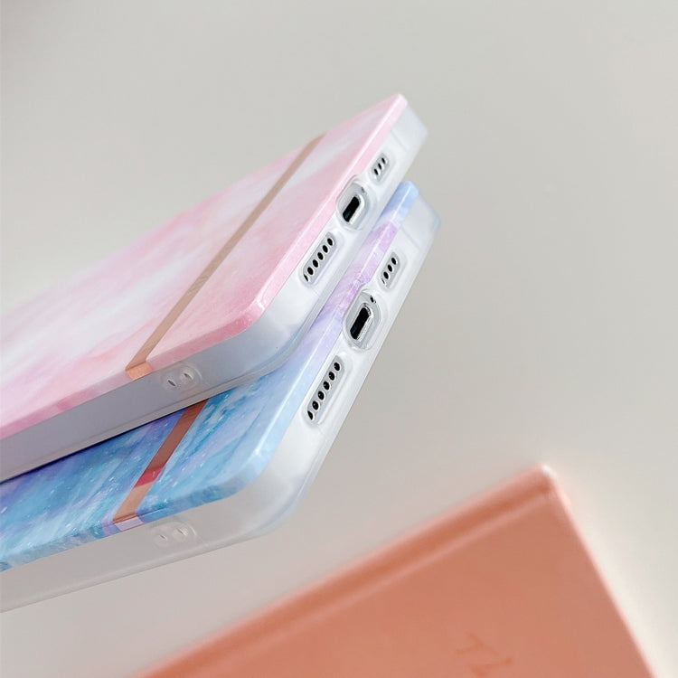 For iPhone 11 Pro Max Square Plating Gold Edge Phone Case