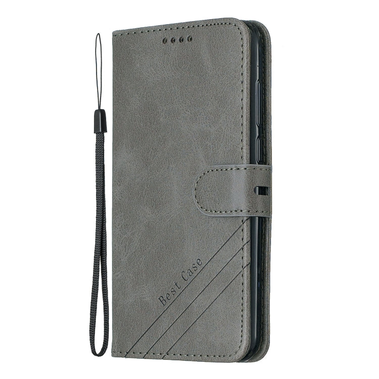 For Huawei Honor 7A Y6 2018 / Stitching Style 2-Color Cow Texture Horizontal Flip PU Leather Case with Holder & Card Slot & Lanyard
