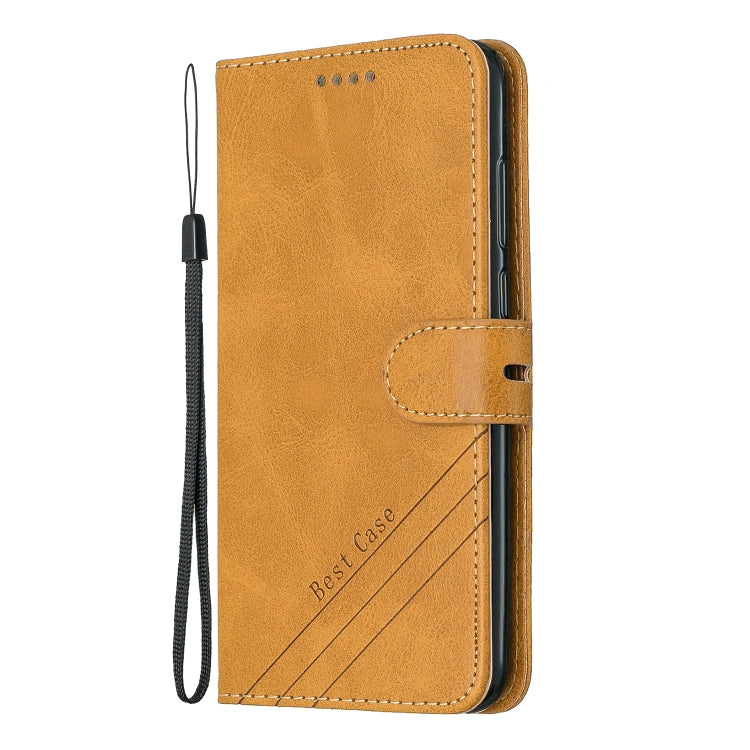 For Huawei Honor 7A Y6 2018 / Stitching Style 2-Color Cow Texture Horizontal Flip PU Leather Case with Holder & Card Slot & Lanyard