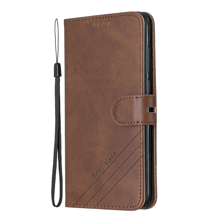 For Huawei Honor 7A Y6 2018 / Stitching Style 2-Color Cow Texture Horizontal Flip PU Leather Case with Holder & Card Slot & Lanyard