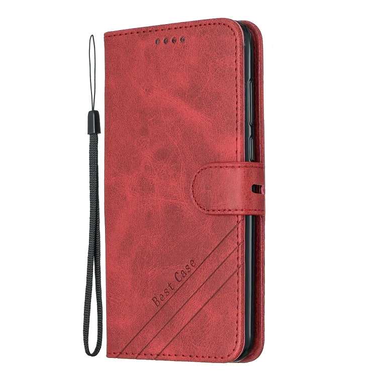 For Huawei Honor 7A Y6 2018 / Stitching Style 2-Color Cow Texture Horizontal Flip PU Leather Case with Holder & Card Slot & Lanyard
