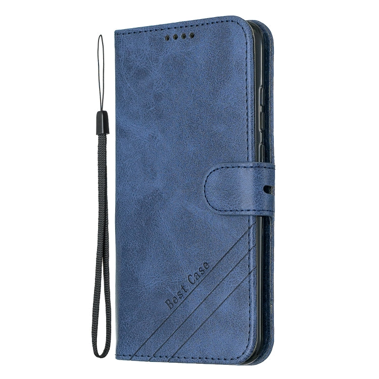For Huawei Honor 10 Lite Stitching Style 2-Color Cow Texture Horizontal Flip PU Leather Case with Holder & Card Slot & Lanyard
