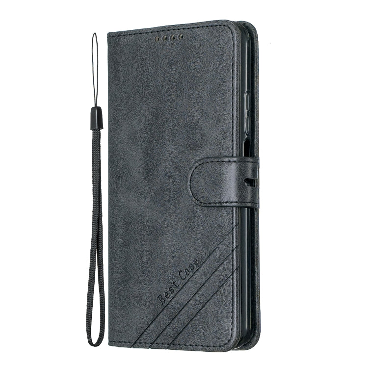 For Huawei Honor 20 Stitching Style 2-Color Cow Texture Horizontal Flip PU Leather Case with Holder & Card Slot & Lanyard