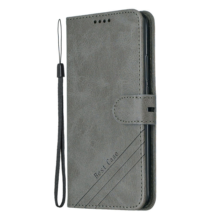 For Huawei Mate 20 Lite Stitching Style 2-Color Cow Texture Horizontal Flip PU Leather Case with Holder & Card Slot & Lanyard