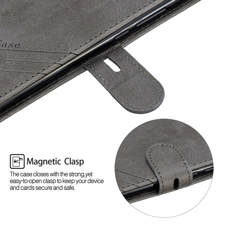 For Huawei Mate 20 Lite Stitching Style 2-Color Cow Texture Horizontal Flip PU Leather Case with Holder & Card Slot & Lanyard